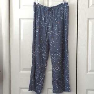 NORDSTROM! ~BP~ STARRY NIGHTS LOUNGEWEAR WIDE LEG PAJAMA PANTS-L